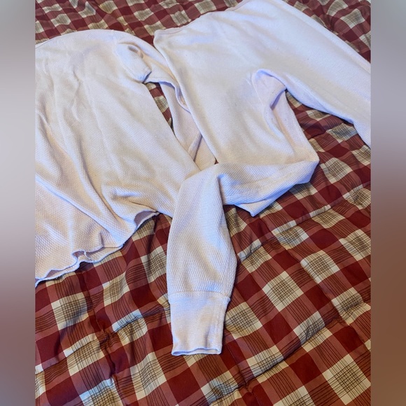 Cozy Pale Pink Long John Set size XL - Picture 2 of 6